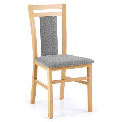 Zdjęcie produktu Krzesło drewniane tapicerowane Thomas - dąb miodowy.