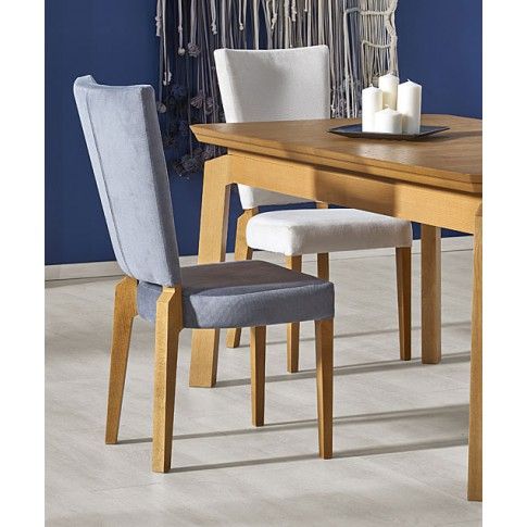 Szczegółowe zdjęcie nr 5 produktu Krzesło drewniane Amols - popiel + biały