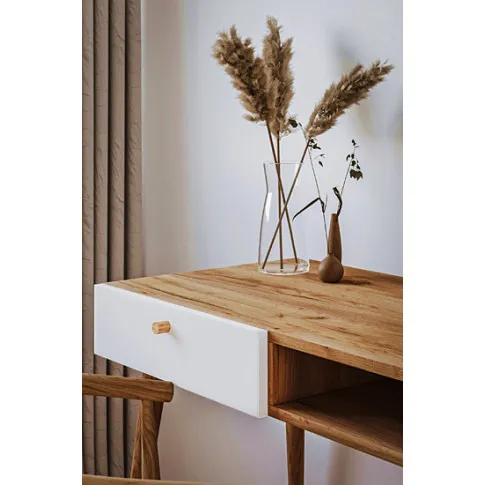 Prezentacja biurka Elara 5X dąb craft biały