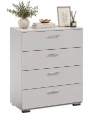 Biała minimalistyczna komoda 80 cm - Hreida w sklepie Edinos.pl