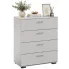 Biała minimalistyczna komoda 80 cm - Hreida