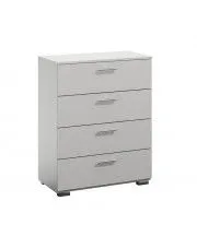 Biała minimalistyczna komoda 80 cm - Doreno w sklepie Edinos.pl