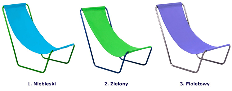 Kolory leżaka Rexton