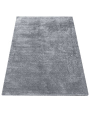 Szary puszysty nowoczesny dywan - Bafi