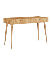 Skandynawskie biurko z szufladami dąb craft - Elara 6X w sklepie Edinos.pl