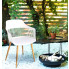 białe nowoczesne krzesło do kuchni i ogrodu Sazo 3X