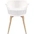 białe nowoczesne krzesło do stołu Sazo 3X