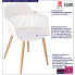Infografika białego krzesła ażurowego Sazo 3X