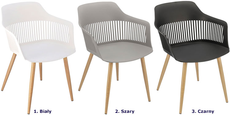 Kolory ażurowego krzesła na taras Sazo 3X