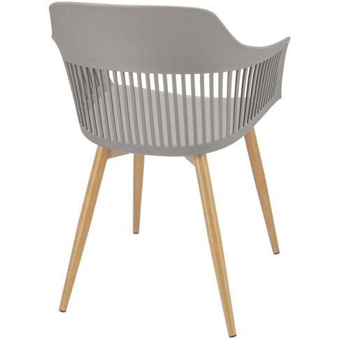 szare minimalistyczne krzesło do stołu szare Sazo 3X