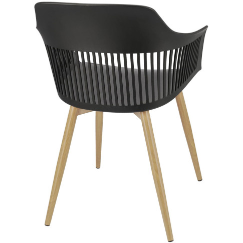 czarne krzesło nowoczesne na taras Sazo 3X