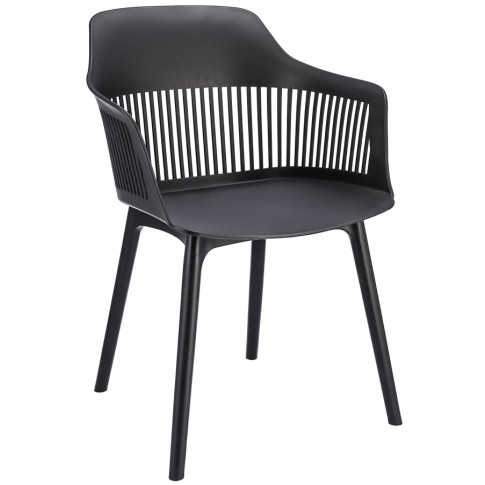 czarne nowoczesne krzesło na taras Sazo 4X