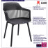 Infografika czarnego ażurowego krzesła Sazo 4X