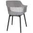 szare ażurowe krzesło Sazo 4X