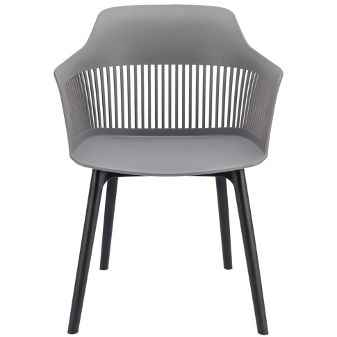 szare krzesło kuchenne z polipropylenu Sazo 4X