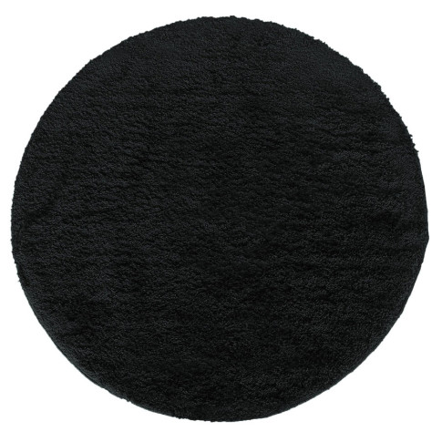 Czarny okrągły dywan Moxi