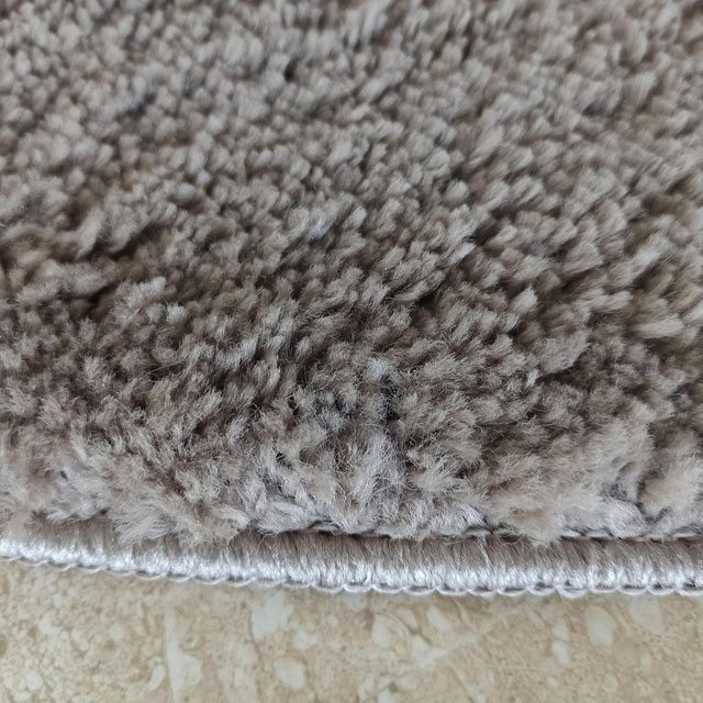 Okrągły dywan shaggy kolor cappucino Moxi