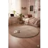 Puszysty dywan koło w kolorze latte   Malva