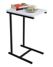 Minimalistyczny stolik pod laptopa czarny + biały - Elys 4X w sklepie Edinos.pl