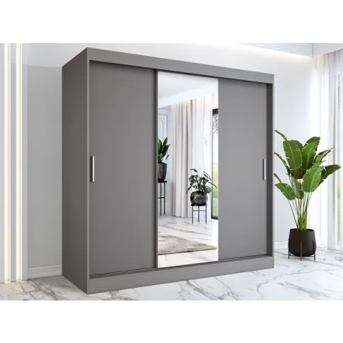 Wizualizacja aranżacji z szafą antracytową 200 Palmira 6X