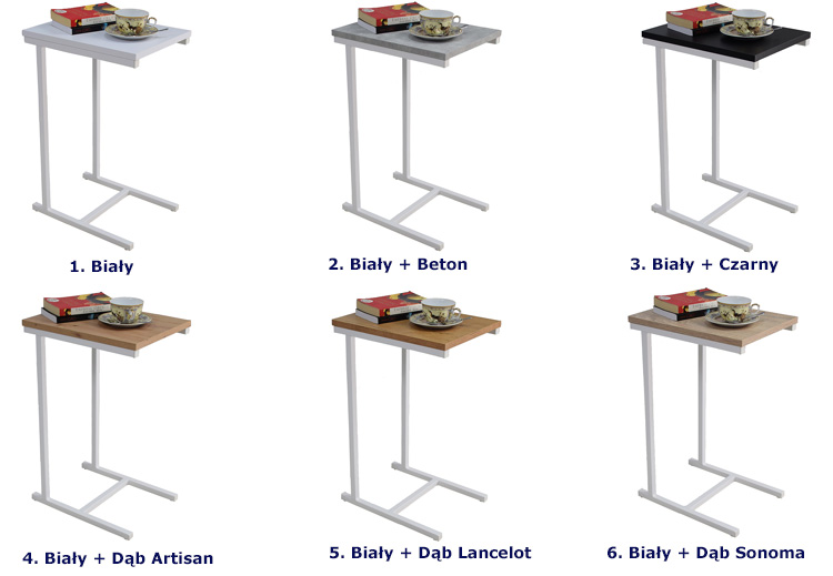 Stolik pomocniczy Elys 5X kolory