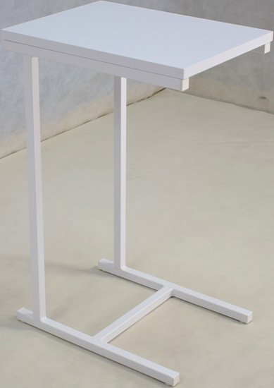 Minimalistyczny stolik boczny Elys 5X biały