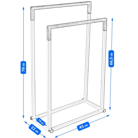 Wymiary wieszaka Asev 3X