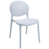 Białe krzesło tarasowe - Iser