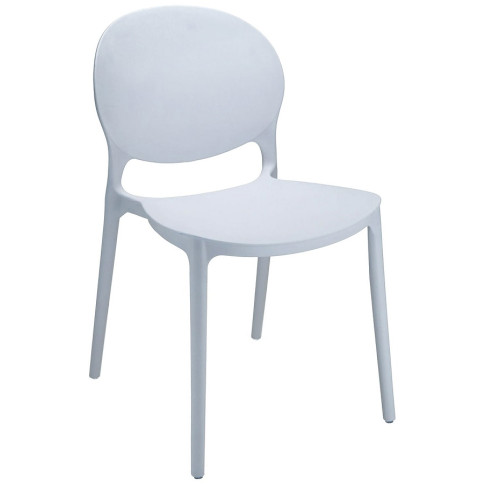 białe krzesło ogrodowe Iser