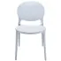 białe krzesło polipropylenowe na balkon Iser
