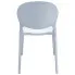 białe krzesło tarasowe Iser