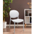 nowoczesne wnętrze z wykorzystaniem białego krzesła Iser