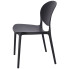 czarne jednokolorowe krzesło kuchenne Iser