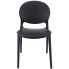 czarne krzesło plastikowe Iser