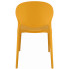 musztardowe krzesło nowoczesne Iser
