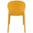 musztardowe krzesło nowoczesne Iser