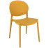Nowoczesne krzesło kuchenne musztardowe - Iser