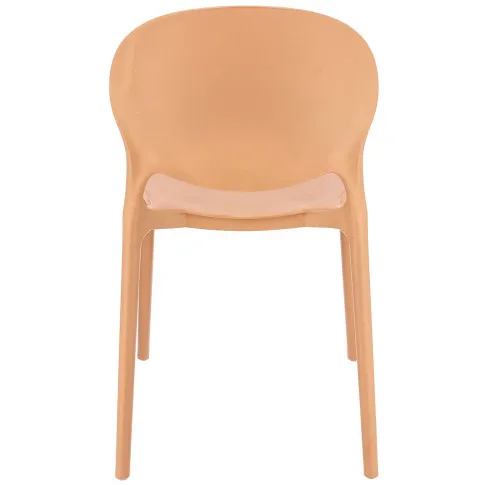 beżowe jednokolorowe krzesło nowoczesne Iser