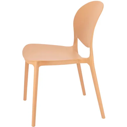 beżowe krzesło nowoczesne do stołu Iser