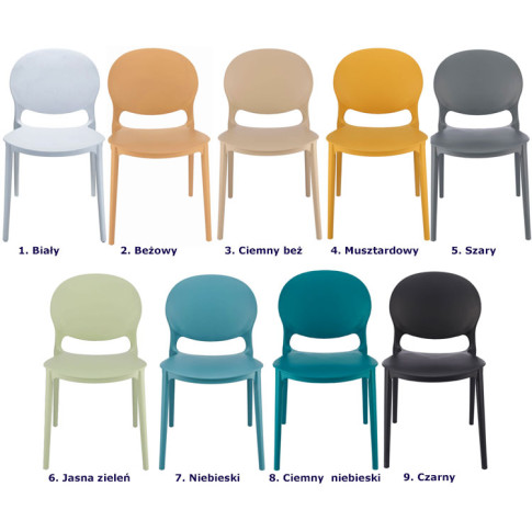 kolory krzesła tarasowego Iser