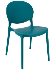 Balkonowe krzesło do stołu ciemny niebieski - Iser w sklepie Edinos.pl