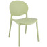 Krzesło ogrodowe z okrągłym oparciem jasny zielony - Iser