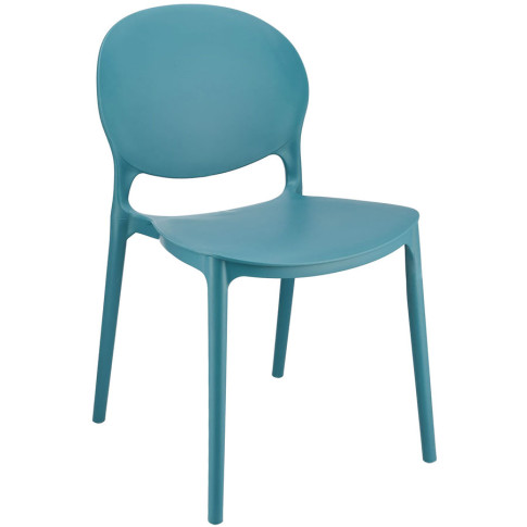 niebieskie krzesło do ogrodu Iser