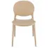 beżowe krzesło w stylu minimalistycznym Iser