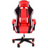 czarno czerwony fotel obrotowy do komputera dla gracza Curt
