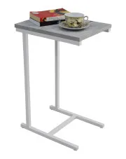 Minimalistyczny stolik pod laptopa biały + beton - Elys 5X w sklepie Edinos.pl