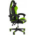 Czarno-zielony fotel obrotowy gamingowy - Curt