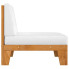 Minimalistyczna sofa ogrodowa Arkano 4X kremowe poduszki