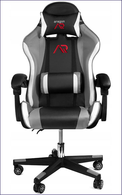 Fotel obrotowy do komputera z regulacją Crialo szaro czarny