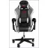 szaro czarny fotel gamingowy nowoczesny młodziezowy Curt
